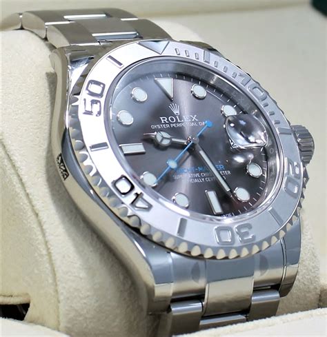 rolex yachtmaster rhodium dial 2008|Rolex yacht master 40mm rhodium.